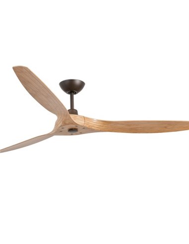 Ventilador de techo con motor DC sin luz marrón claro Morea - Faro