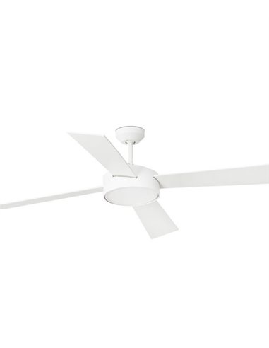 Ventilador de techo con luz y motor DC blanco Hydra - Faro