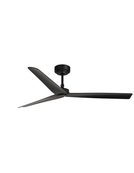 Ventilador de techo sin luz de tres palas negro Milos - Faro