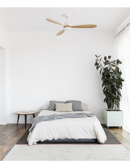 Ventilador de techo con luz blanco Poros - Faro