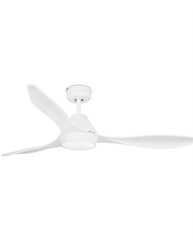 Ventilador de techo blanco con luz LED SMART Polaris - Faro