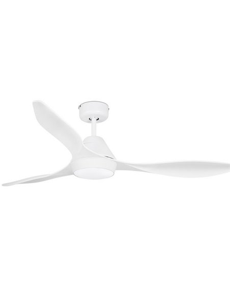 Ventilador de techo blanco con luz LED SMART Polaris - Faro