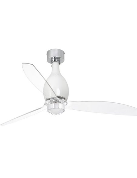 Ventilador de techo de tres palas con luz y motor DC Mini Eterfan - Faro