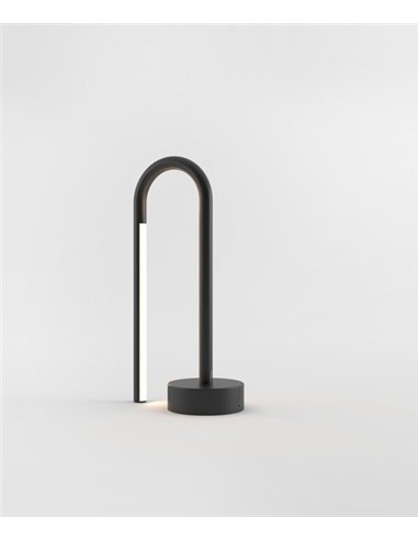 Lámpara de sobremesa Mini Bow - Nexia con batería e intensidad de luz regulable