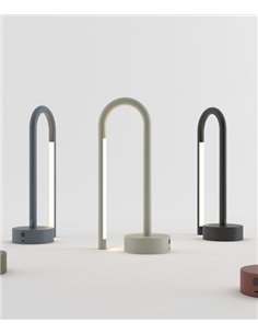 Lámpara de sobremesa Mini Bow - Nexia con batería e intensidad de luz regulable