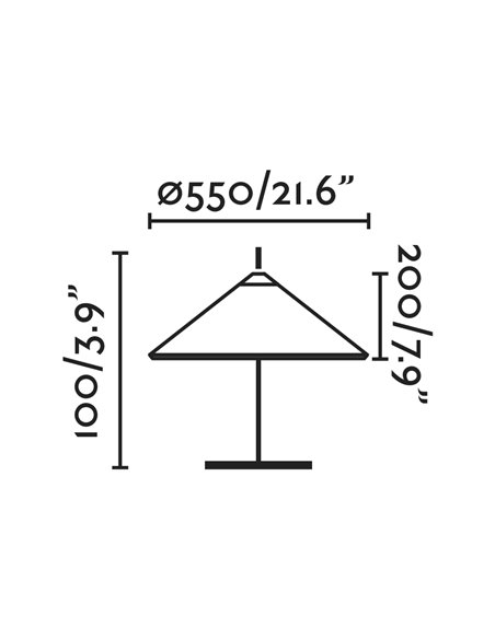 Lampara de pie para exterior Saigon – Faro – Pantalla R55 blanco, 100 cm/200 cm