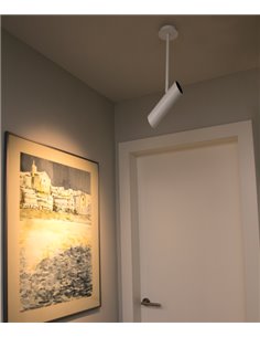Foco de techo Link – Faro – Orientable, blanco/negro