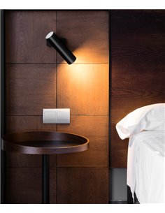 Aplique de pared Link – Faro – Blanco/Negro/Bronce, orientable