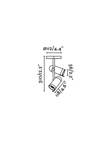 Foco de techo Orleans – Faro – 2 luces, orientable
