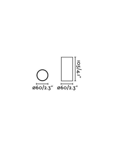 Plafón de techo Stan - Faro – Aluminio, Ø 6 cm
