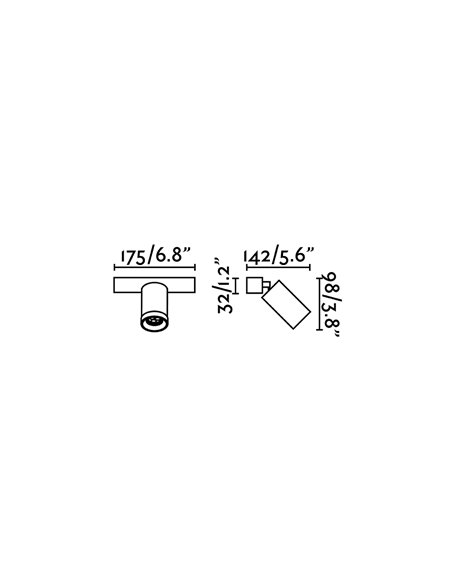 Aplique de pared Stan – Faro – Lámpara 1 luz, orientable