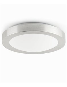 Plafón de techo Logos – Faro – Lámpara de baño, Blanco/Níquel 2