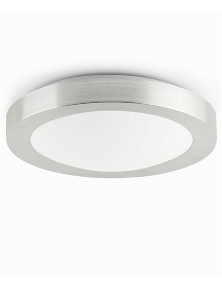 Plafón de techo Logos – Faro – Lámpara de baño, Blanco/Níquel