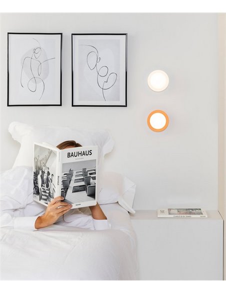 Aplique de pared baño May – Faro – Ø 12 cm, Acero, LED 2700K