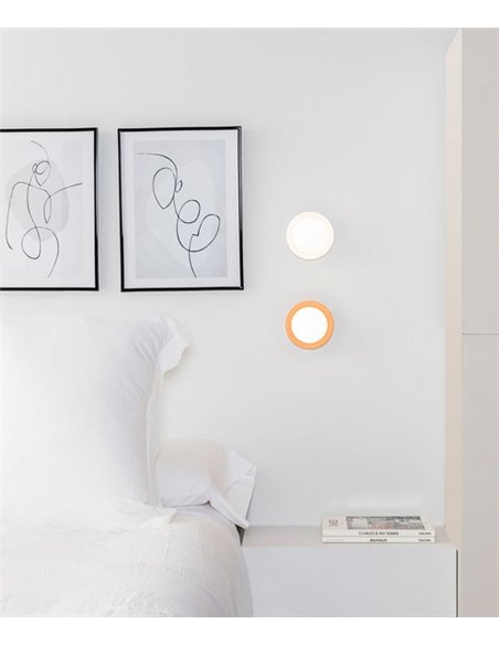 Aplique de pared baño May – Faro – Ø 12 cm, Acero, LED 2700K