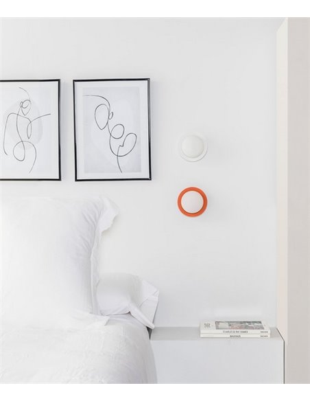 Aplique de pared baño May – Faro – Ø 12 cm, Acero, LED 2700K