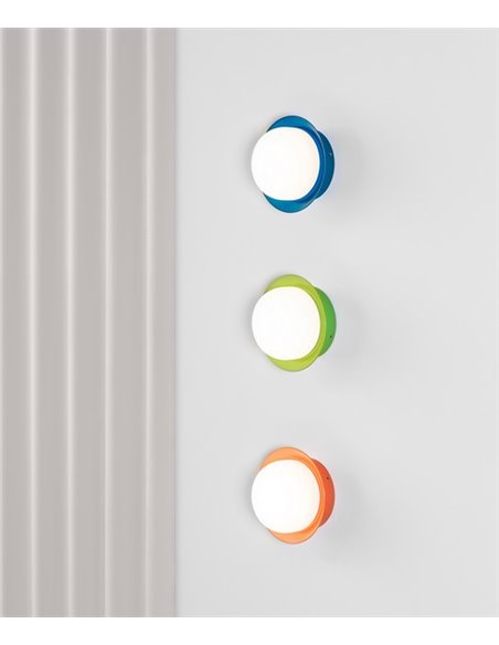 Aplique de pared baño May – Faro – Ø 12 cm, Acero, LED 2700K