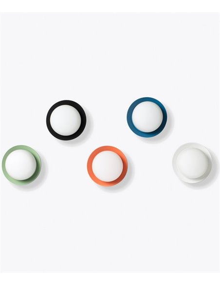 Aplique de pared baño May – Faro – Ø 12 cm, Acero, LED 2700K
