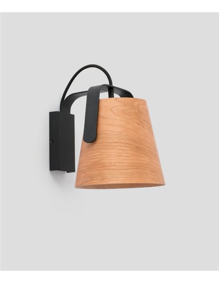 Aplique de pared Stood – Faro – Madera Cerezo, Orientable