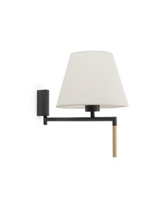 Aplique de pared Ron – Faro – Orientable, Pantalla textil 2