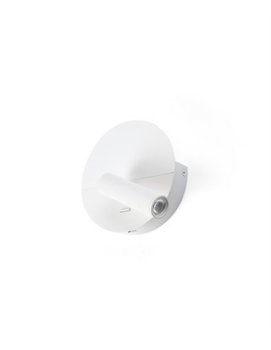 Aplique de pared con lector Duas – Faro – USB, LED 2700K