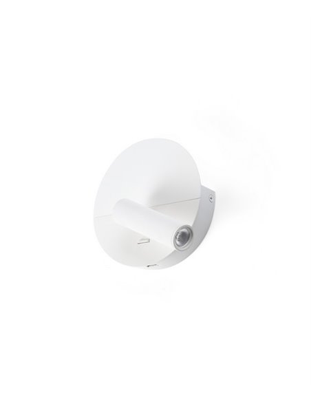 Aplique de pared con lector Duas – Faro – USB, LED 2700K