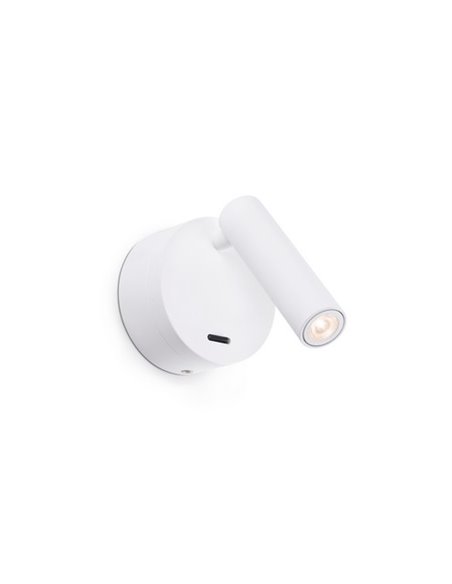 Aplique de pared con lector Boc – Faro – De lectura orientable, LED 3000K
