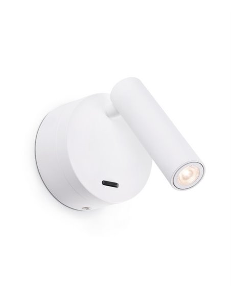 Aplique de pared con lector Boc – Faro – De lectura orientable, LED 3000K