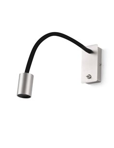 Lámpara con lector Leser – Faro – Flexo LED 3000K, Negro+Níquel mate 2