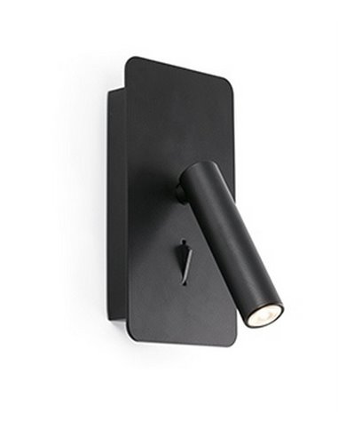 Aplique de pared Suau – Faro – Cargador USB, Lector LED 3000K