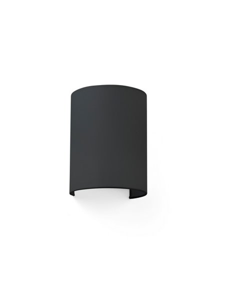 Aplique de pared Cotton – Faro – Textil blanco+negro, E27