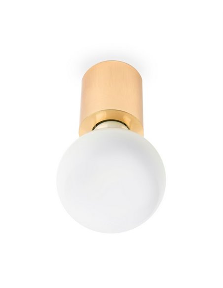 Aplique de pared Ten – Faro – Bombilla decorativa, E27, 7 cm
