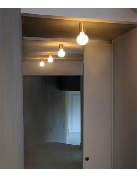 Aplique de pared Ten – Faro – Bombilla decorativa, E27, 7 cm