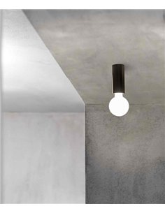 Aplique de pared Ten – Faro – Bombilla decorativa, E27, 14 cm