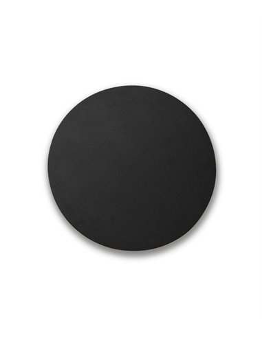 Aplique de pared Board – Faro – Lámpara Redonda, Negra, Ø 35 cm-Ø 45 cm