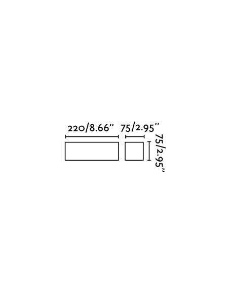 Aplique de pared Chera – Faro – Lámpara de yeso blanco, 22 cm