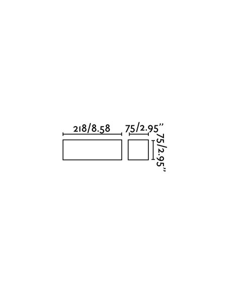 Aplique de pared Eaco – Faro – Lámpara de yeso blanca, G9, 21.8 cm