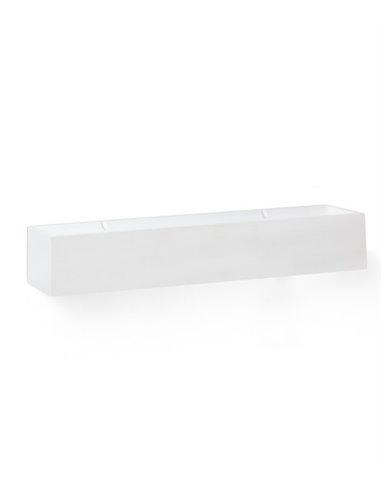 Lámpara de pared Tera – Faro – Aplique de yeso blanco, LED 2700K