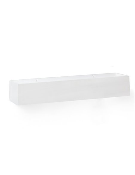 Lámpara de pared Tera – Faro – Aplique de yeso blanco, LED 2700K