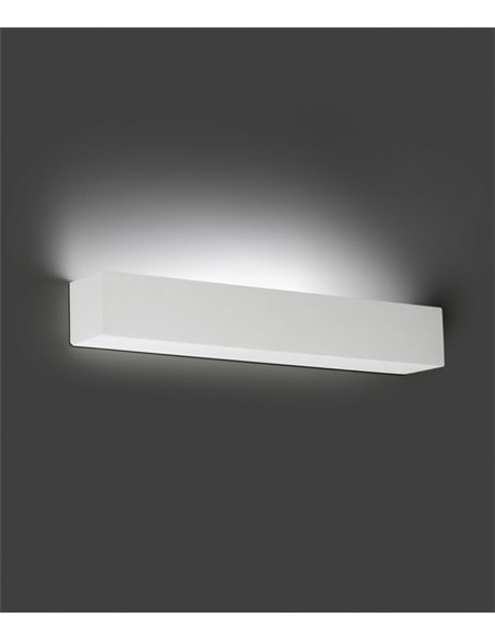Lámpara de pared Tera – Faro – Aplique de yeso blanco, LED 2700K