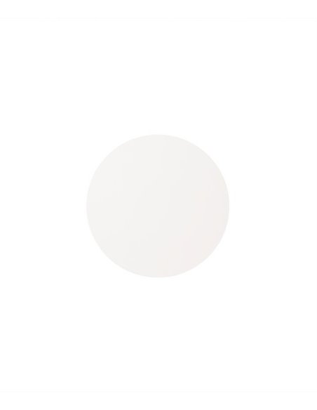 Aplique pared Luna – Faro – Lámpara de yeso blanco, LED 2700K, Ø 20 cm