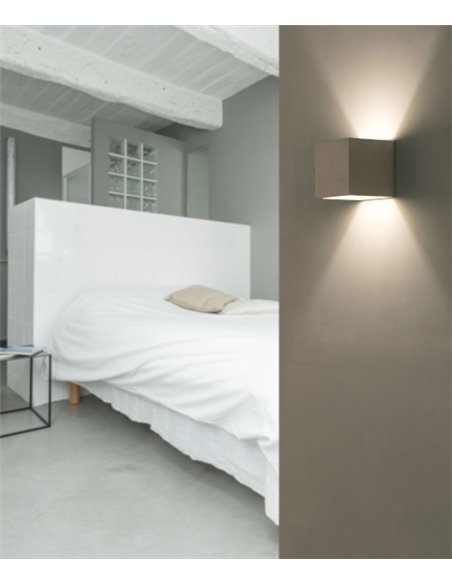 Lámpara de pared Kamen – Faro – Lámpara de cemento, G9, 11.5 cm