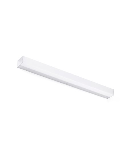 Lámpara aplique para espejos Nilo – Faro – Lámpara de baño, LED 3000K, Blanco/Cromo, 60/90 cm
