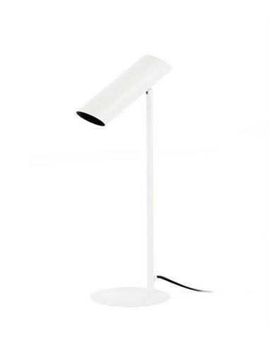 Lámpara de mesa Link – Faro – Lámpara minimalista, Blanco+Negro+Bronce