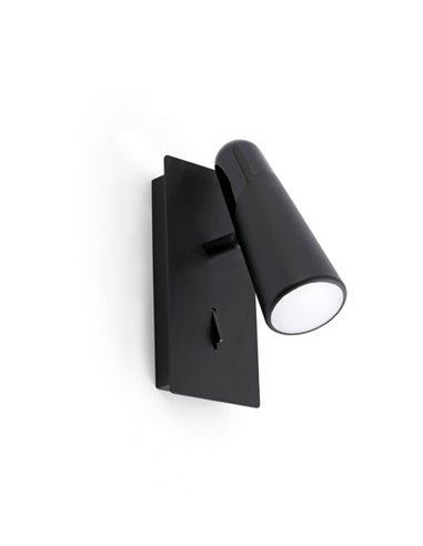 Aplique de pared Lao – Faro – Lámpara con lector, LED 3000K