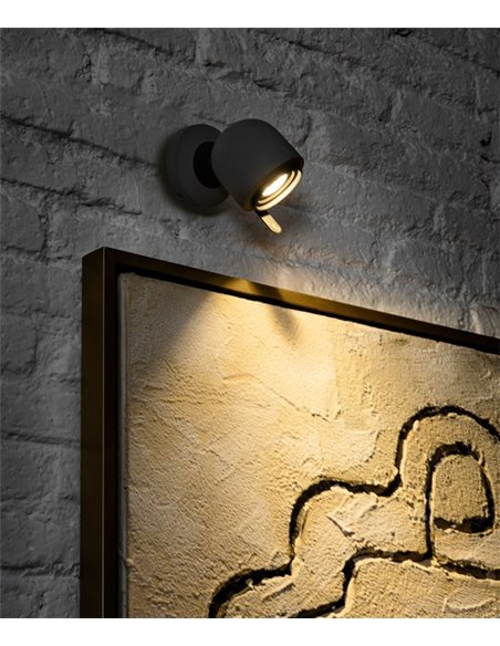 Aplique de pared Stone – Faro – Lámpara de cemento, Lector GU10