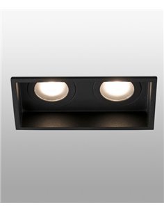 Lámpara empotrable Hyde – Faro – 2 Focos, IP44, 17.1 cm