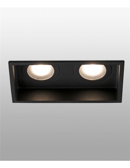 Lámpara empotrable Hyde – Faro – 2 Focos, IP44, 17.1 cm