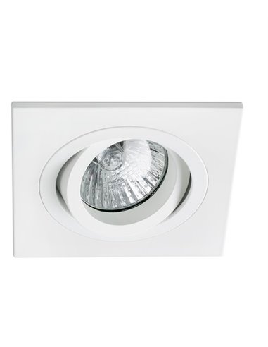 Foco de techo Downlight Radón – Faro – Lámpara cuadrada GU10, 9.2 cm
