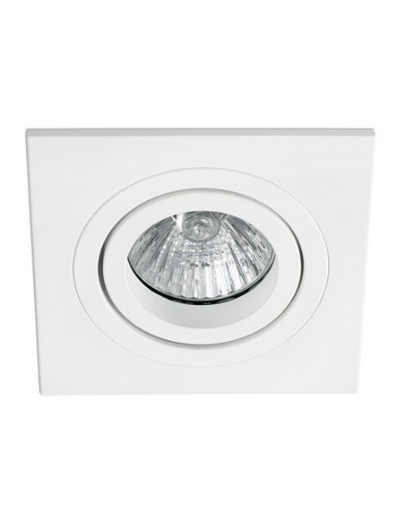 Foco de techo Downlight Radón – Faro – Lámpara cuadrada GU10, 9.2 cm